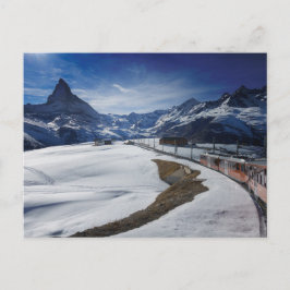 Postal Ferrocarril Gornergrat y Matterhorn en Zermatt