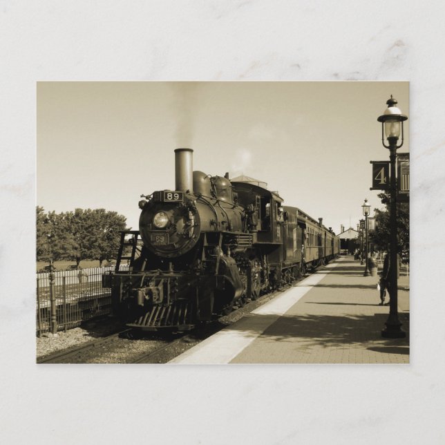Postal Ferrocarril histórico (Anverso)