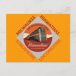 Postal Ferrocarril Milwaukee Hiawatha