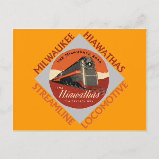 Postal Ferrocarril Milwaukee Hiawatha