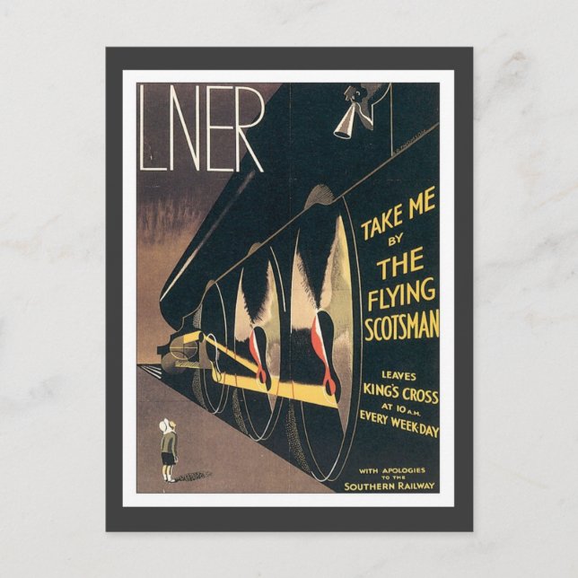 Postal Ferrocarril Vintage LNER (Anverso)