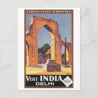 Postal Ferrocarriles estatales indios visitan India Delhi
