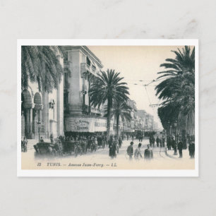 Postal Ferry Avenue Jules, Túnez, Túnez Vintage
