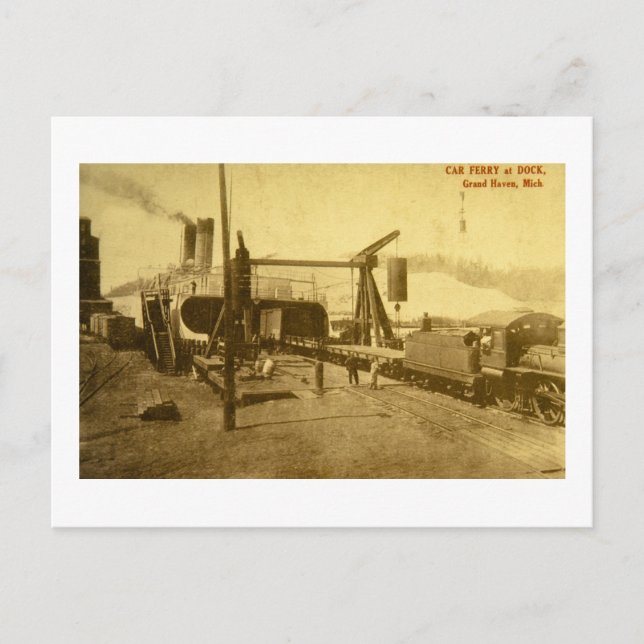 Postal Ferry de auto en Dock, Grand Haven, Michigan (Anverso)