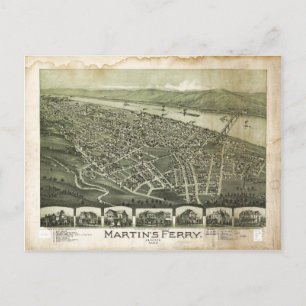 Postal Ferry Ohio de Martin por Thaddeus Fowler (1899)