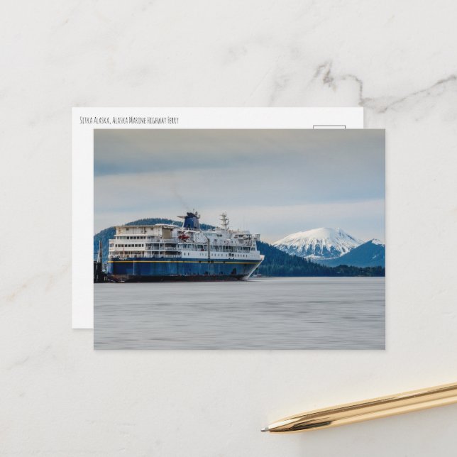 Postal Ferry por la autopista marina de Alaska (Anverso/Reverso In Situ)