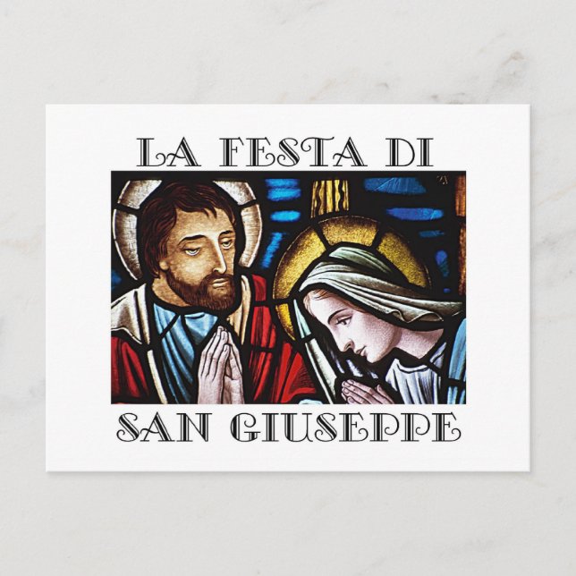 Postal Festa di San Giuseppe - Fiesta de San José (Anverso)