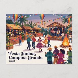 Postal Festa Junina Campina Grande Brasil