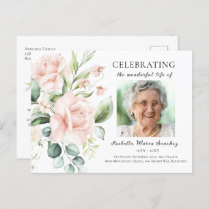 Postal Festejo de la floral rosa de la vida. Foto