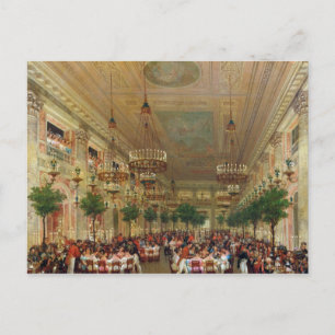 Postal Festín en las Tullerías para celebrar el