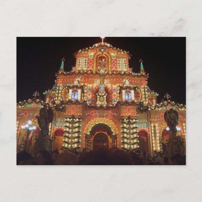 Postal Festín maltés (Anverso)