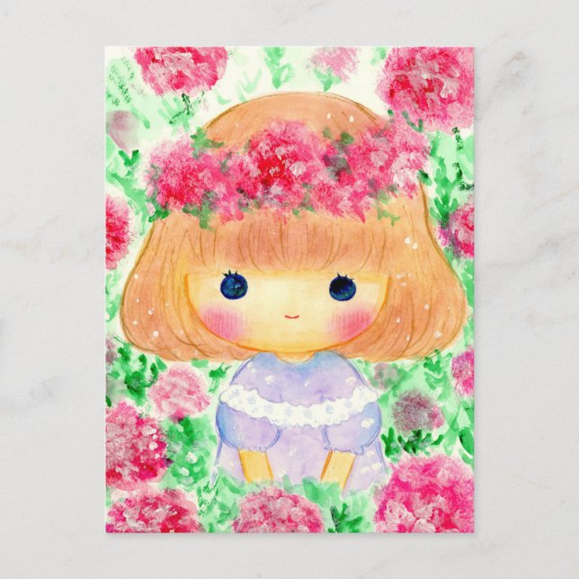 POSTAL FESTIVA わたし女の子です (Anverso)