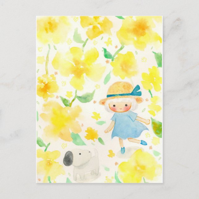 POSTAL FESTIVA わんわんとお散歩 (Anverso)