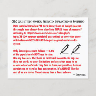 Postal Festiva 0,1% contra 3 tipos de campesinos por RoseWrites