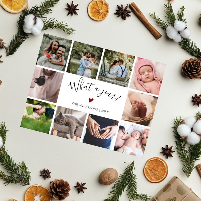 Postal Festiva 10 Collage de fotos Qué Año Moderno (Subido por el creador)