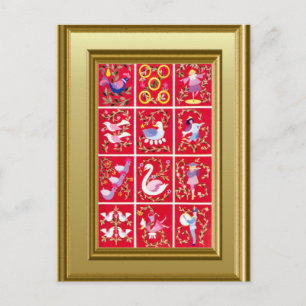 Postal Festiva 12 días de Navidades