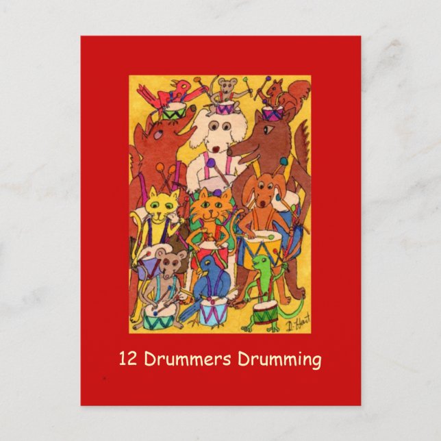 Postal Festiva 12 Tambores (Anverso)