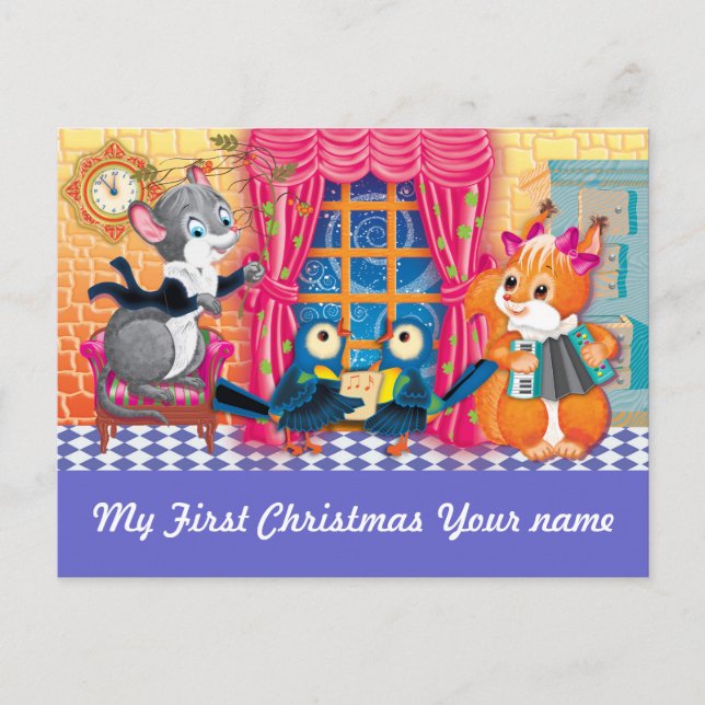 Postal Festiva 1.ᵉʳ concertación (Anverso)