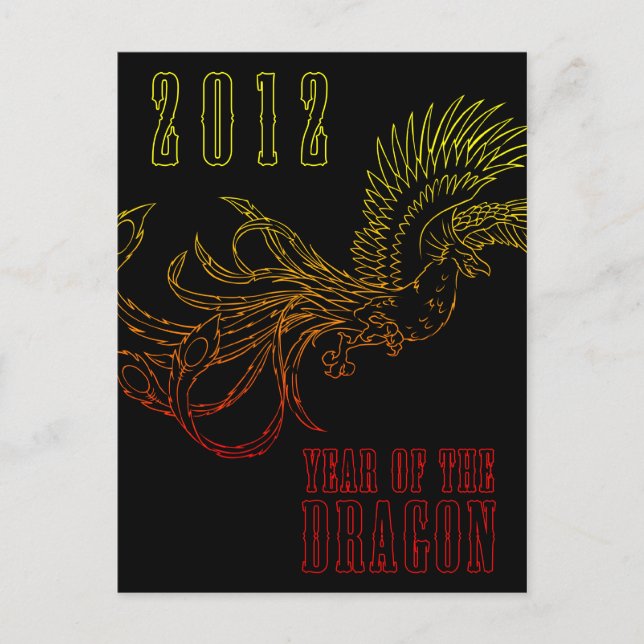 Postal Festiva 2012: año del dragón (Anverso)