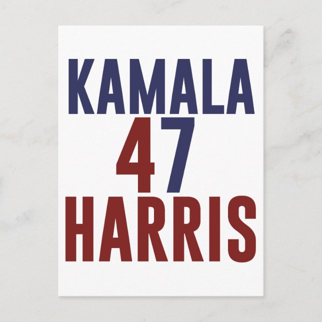Postal Festiva 2024 Kamala Harris Señora Presidenta USA Votación (Anverso)