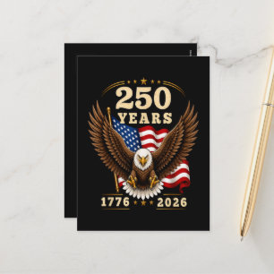 Postal Festiva 250 Aniversario EE. UU. 250 Años 1776-2026