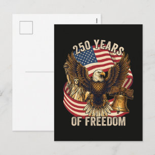 Postal Festiva 250 años americano 1776-2026