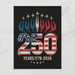 Postal Festiva 250 años aniversario de América