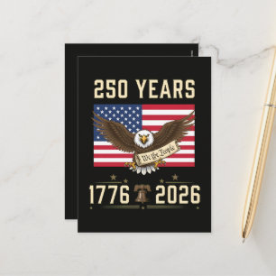 Postal Festiva 250 años de patrimonio americano 1776 2026