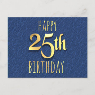Postal Festiva 25 cumpleaños