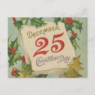 Postal Festiva 25 de diciembre Día de los Navidades
