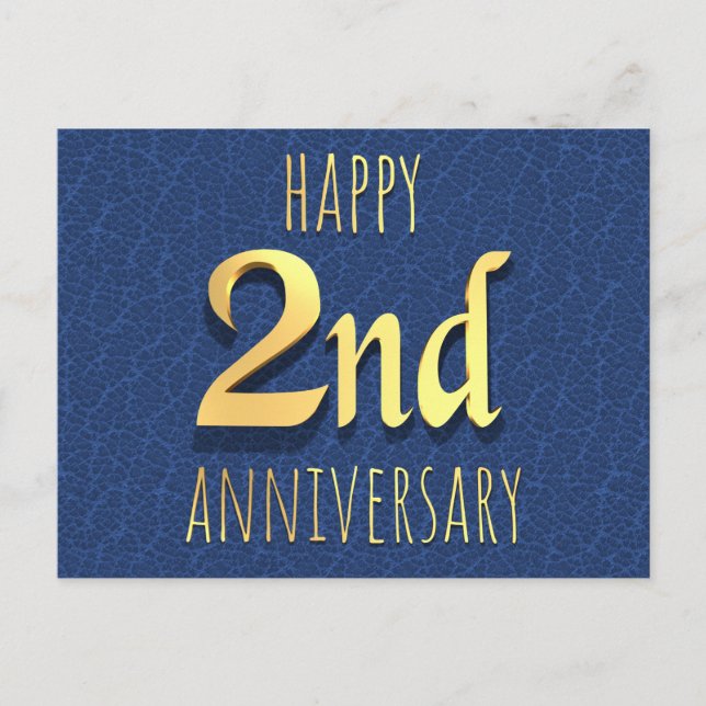 Postal Festiva 2.º aniversario (Anverso)