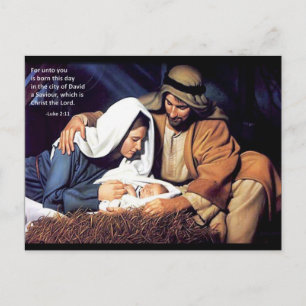 Postal Festiva 2:11 de la natividad/de Lucas