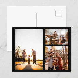 Postal Festiva 3 Collage de fotos Personalizado personalizado
