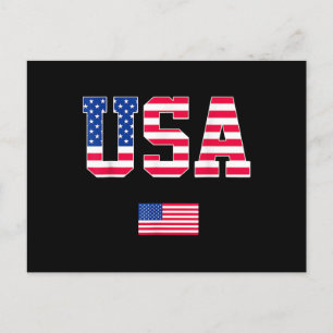 Postal Festiva 4 de julio Camisa de Estados Unidos Patriótico Ban