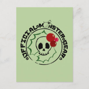 Postal Festiva 4 monstruos pequeños - Logo de Nessa Holiday 2