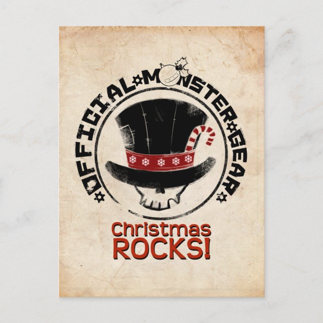 Postal Festiva 4 pequeños monstruos - día de fiesta de Andy (Anverso)