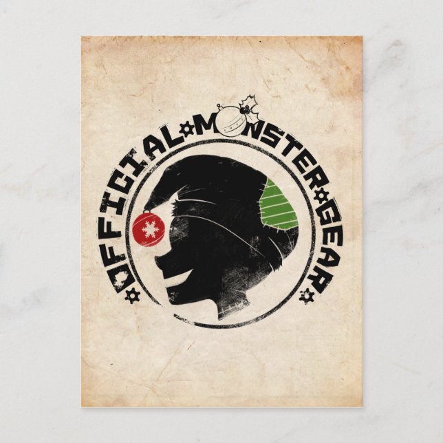 Postal Festiva 4 Pequeños monstruos - Logo de Nigel Holiday 2 (Anverso)