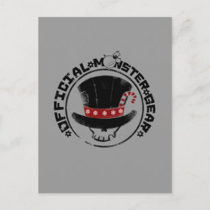 Postal Festiva 4 pequeños monstruos - logotipo del día de fiesta