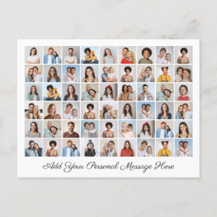 Postal Festiva 54 Collage de fotos Añadir su propio saludo