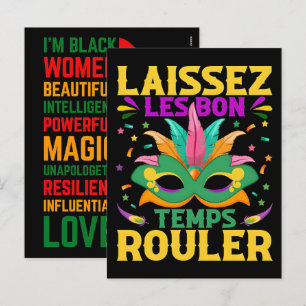 Postal Festiva 67 Six Seven Mardi-Gras Historia Negra 2026