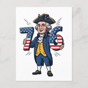 Postal Festiva 6-7 7-6 George Washington Seis Siete Memes 67 Tend