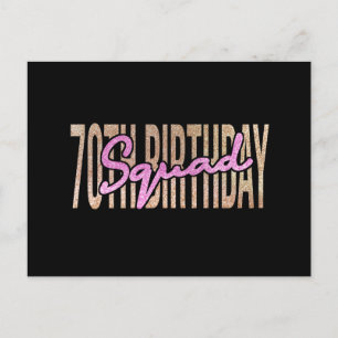 Postal Festiva 70.ª cita del escuadrón de cumpleaños