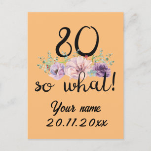 Postal Festiva 80 Así que qué cumpleaños 80 divertido