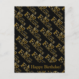 Postal Festiva 80 cumpleaños 