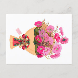 Postal Festiva A bouquet of pink flowers canvas Print