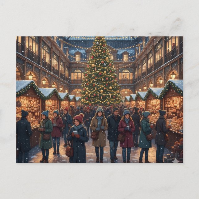Postal Festiva A Cozy Covent Garden - Christmas in London  (Anverso)