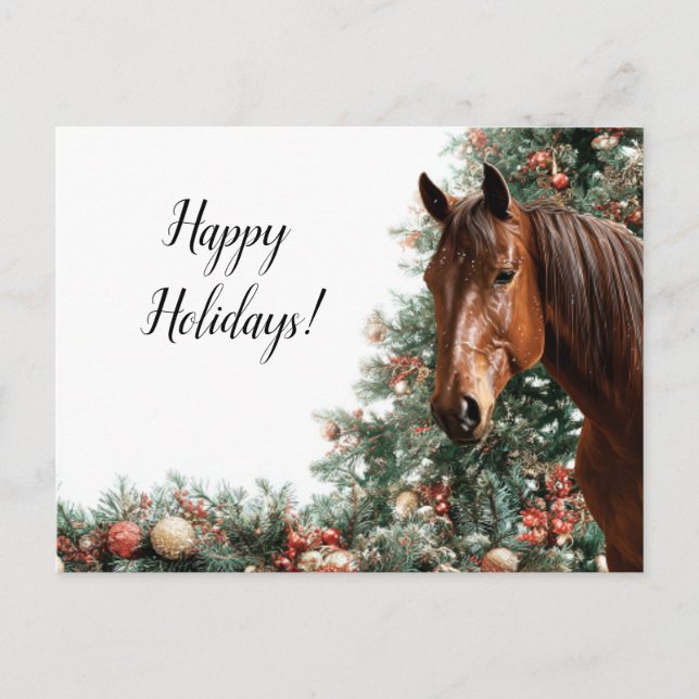 Postal Festiva A cute horse, the symbol of Novgorod in 2026 (Anverso)