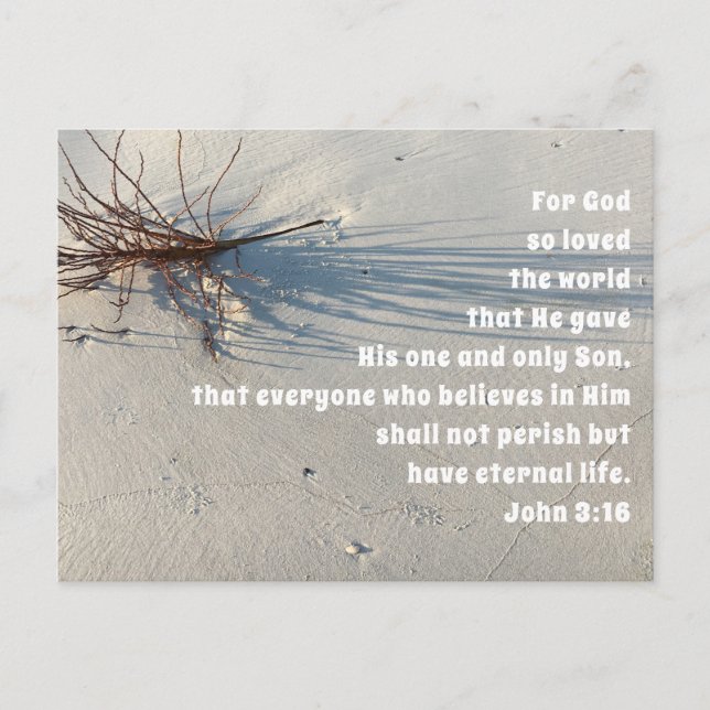 Postal Festiva A Dios le encantó el servicio de la Iglesia Mundia (Anverso)