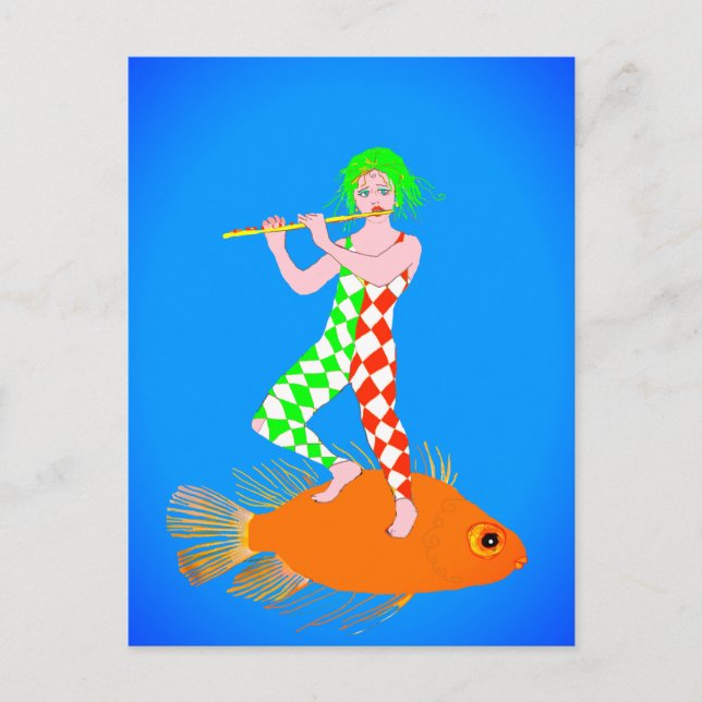 Postal Festiva A flute player