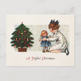 Postal Festiva A Joyful Christmas - vintage